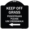 Signmission Lawn Boss Stake Kit Heavy-Gauge Aluminum Architectural Sign, 18" x 18", BW-1818-23888 A-DES-BW-1818-23888 - alternate 1